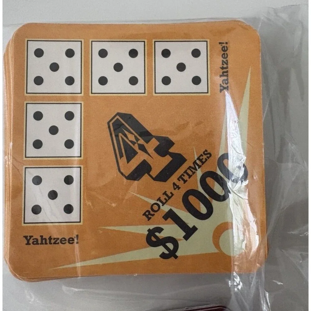 Yahtzee Deluxe Poker Dice Board Game 2005 Parker Brothers Rare Incl Instructions